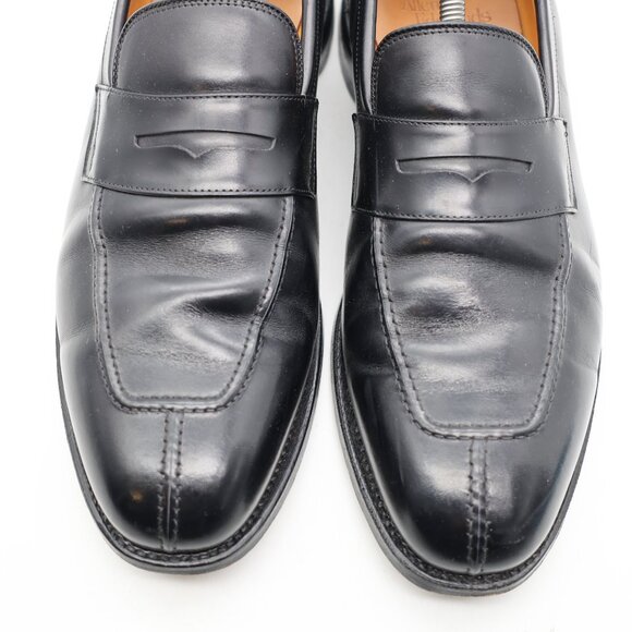 Allen Edmonds Glasgow Men's Suze 11 D Dress Loafers Black Leather Shoes USA - Picture 13 of 16